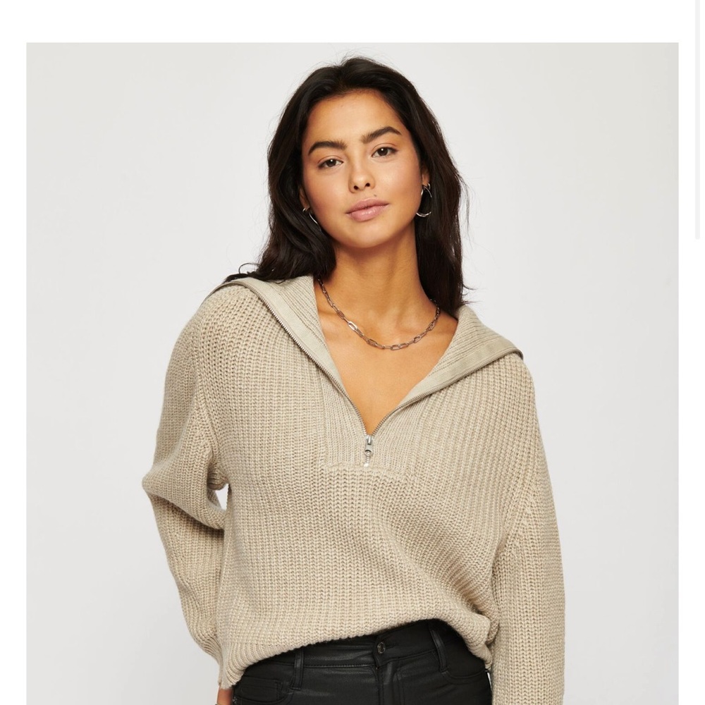 NWT Dynamite half zip wool blend sweater - XS